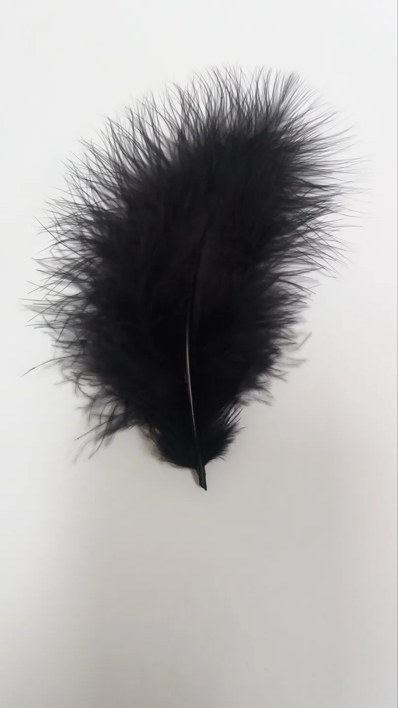 Flybox Premium Marabou in Jet Black-1